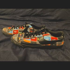 blazer low patchwork